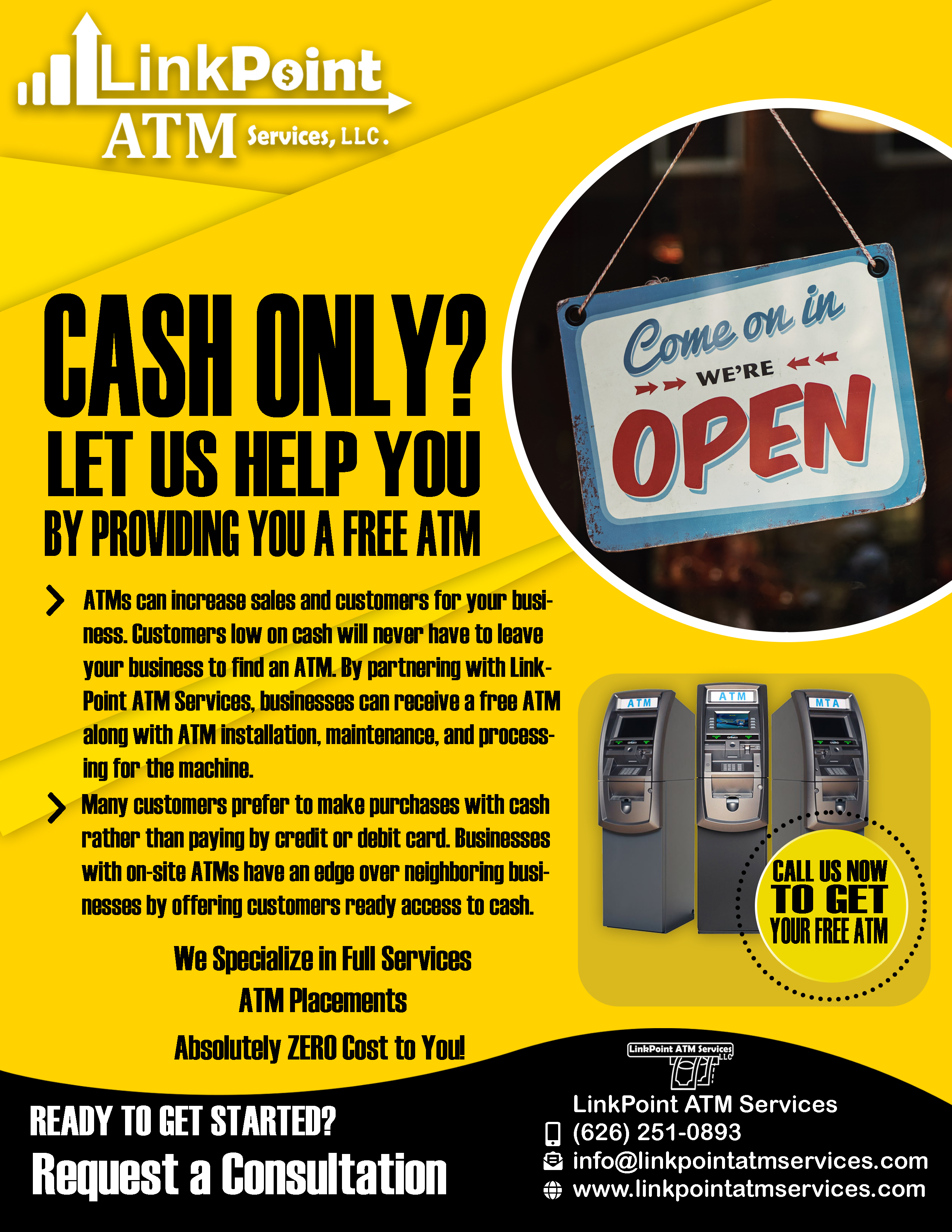 LinkPoint flyer yellow